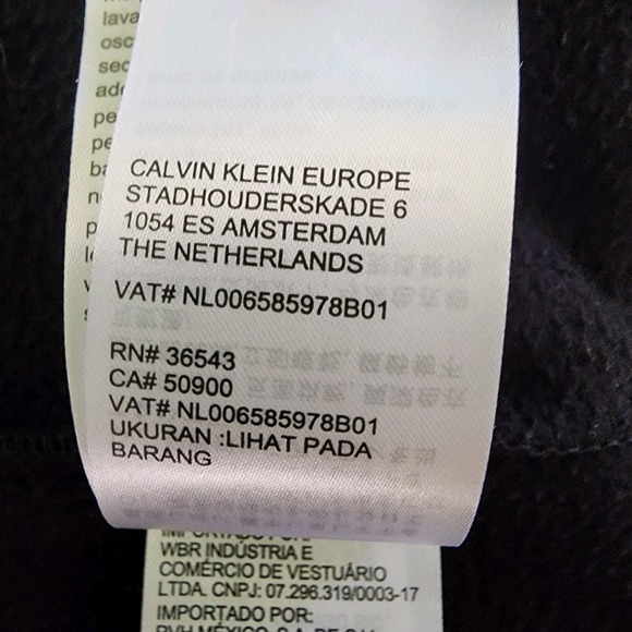 Calvin Klein Mens XLT Black Zipup Jacket. 2 Pockets And Chest Pocket Excell Cond - Picture 10 of 10